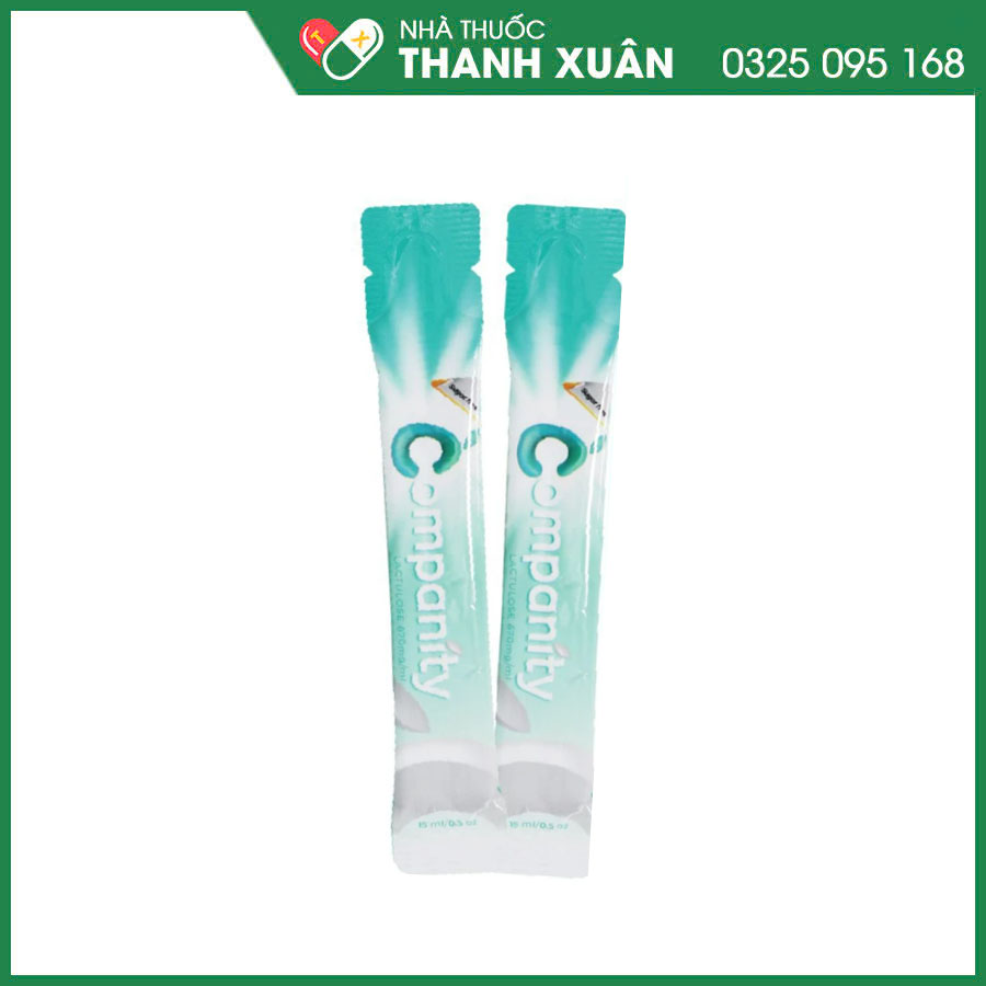 Companity chỉ định điều trị táo bón; điều trị và phòng ngừa hôn mê gan hay tiền hôn mê gan